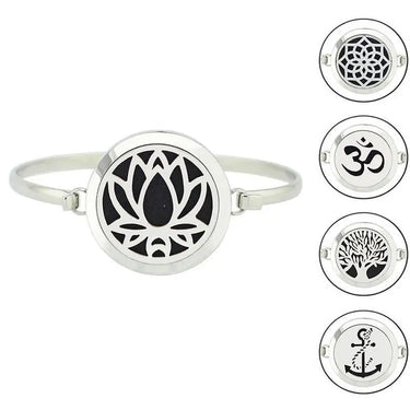 Stainless Steel Essential Oil Aromatherapy Bangle-Your Soul Place